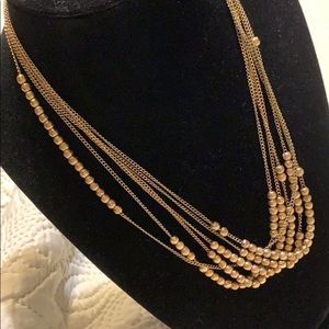 Gold tone necklace vintage